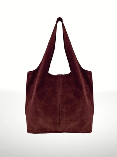 Wildleder schultertasche - schultertasche, in