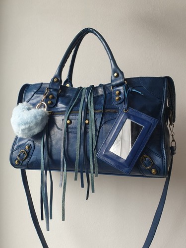 Vintage city bag large blue - large,