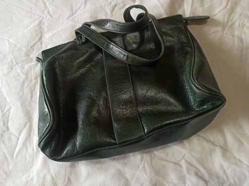 Damen leder tasche grün - tasche,