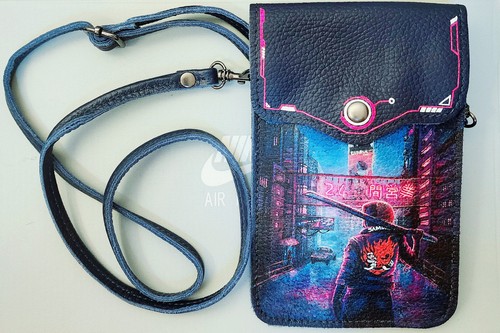 Neue ledertasche marineblau - neue,
