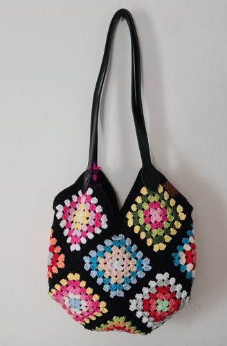 Oma tasche fliesen schwarz - tasche,, fliesen,