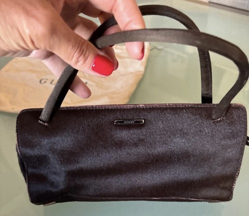 Gucci handtasche leder braun - gucci,