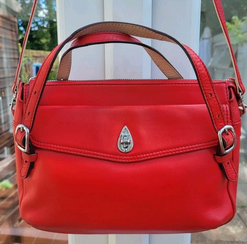 Tula rot echtleder handtasche - tula,